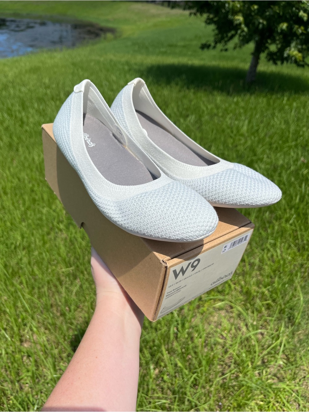 NWT Allbirds Tree Breezer Womens Flats Size 9 in Color Blizzard